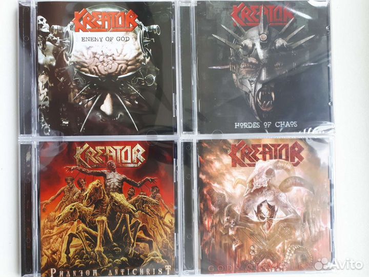 CD диски Kreator, Sodom, Destruction, Holy Moses