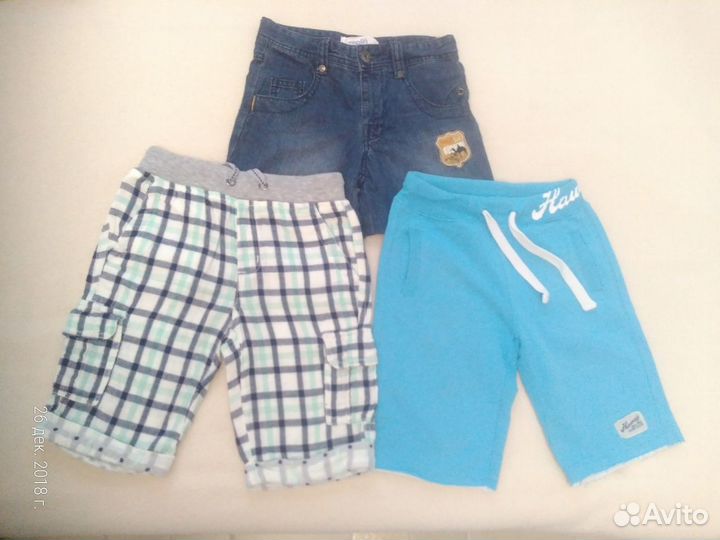 Шорты пакетом как новые на 4-6 лет