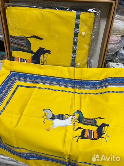 Постельное белье hermes макосатин премиум