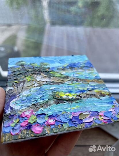 Картина на холсте пейзаж миниатюра