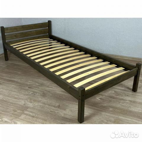 Кровать оотопедическая из сосны 90х190, цвет венге купить в Москве ...
