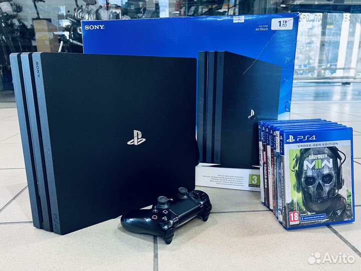 Sony PS4 pro 1tb + 400 игр+коробка
