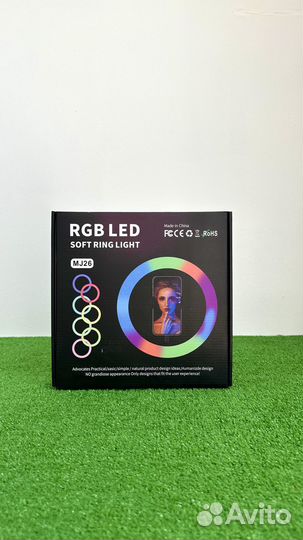 Кольцевая лампа RGB LED MJ26 26 см