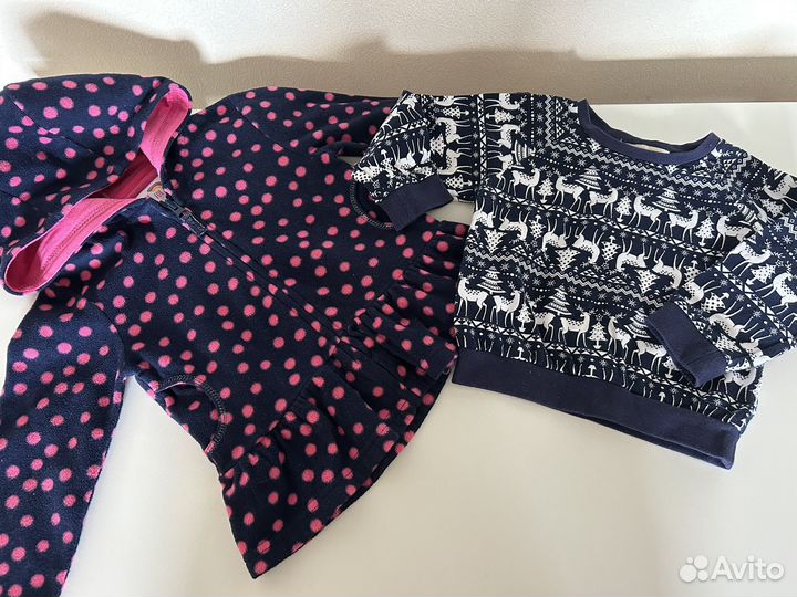 Пакет вещей на девочку 86-92-98