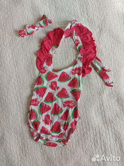 Боди + повязка для девочки 68