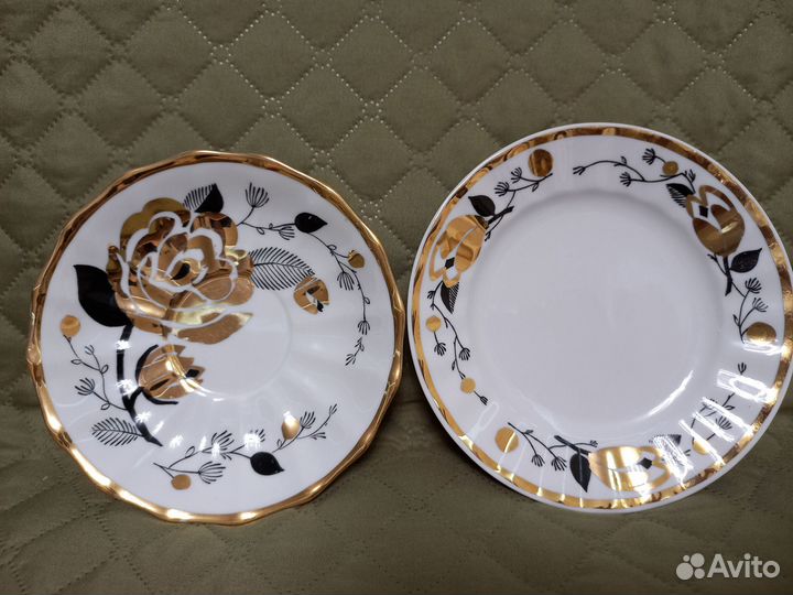 Сервизы Золотая роза, Вербилки, СССР