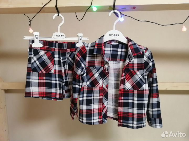 Костюм рубашка с шортами