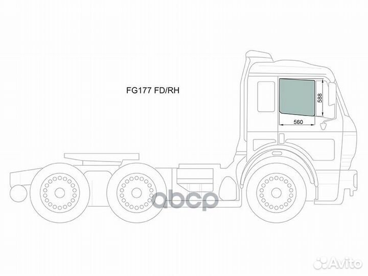 Стекло боковое опускное (Спереди/ Справа/ Цвет