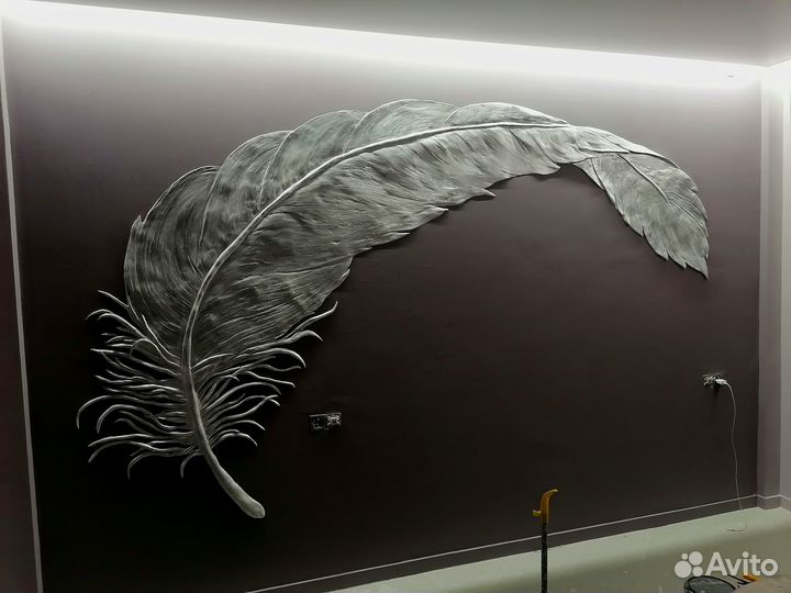 Барельеф на стене, обьёмная картина