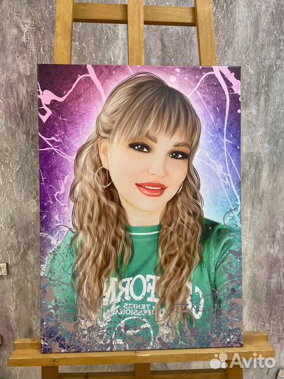 Портрет на холсте по фото