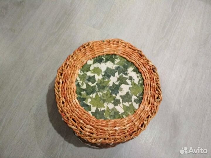 Плетеная корзина (ручная работа)