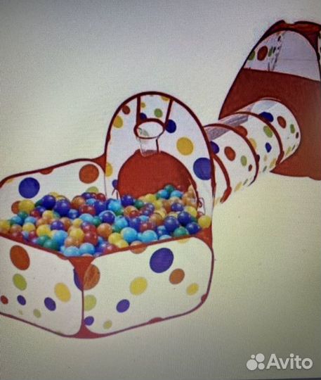 Детская игровая палатка с тоннелем