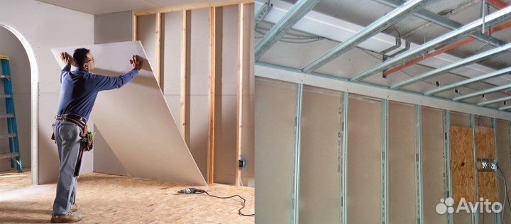 Гипсокартон Кнауф 9.5мм