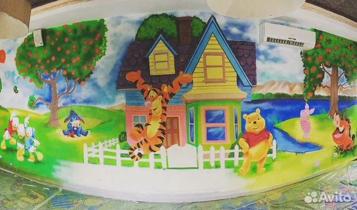 Роспись стен, граффити-оформление, художник