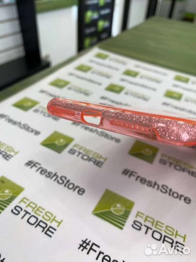 Чехол розовый силиконовый для iPhone 7+/8+