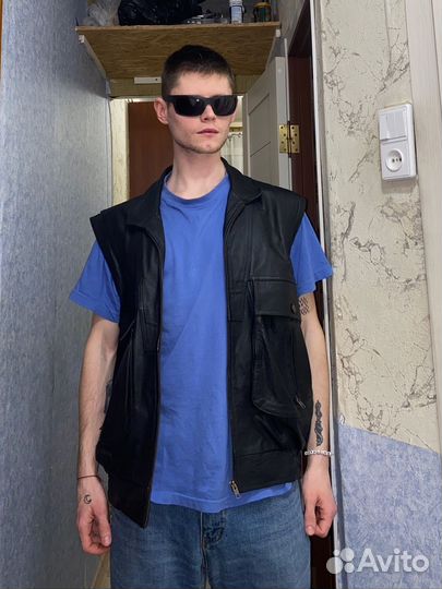 Жилет натуральная кожа
