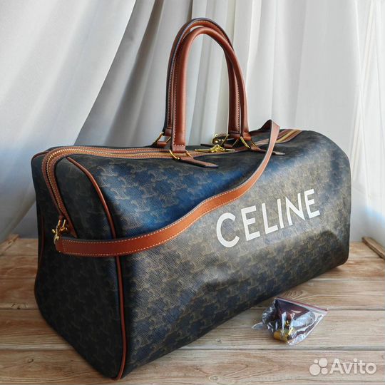 Спортивная сумка натуральная кожа