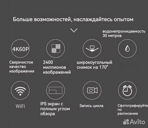 Экшн камера/action camera Ultra HD 4K/60fps