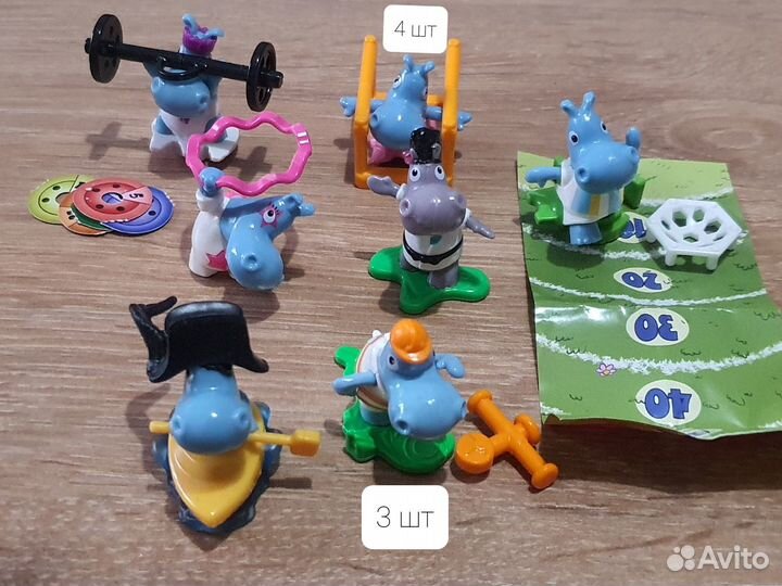 Игрушки Киндер, Чупа-чупс, лента, муми-тролль