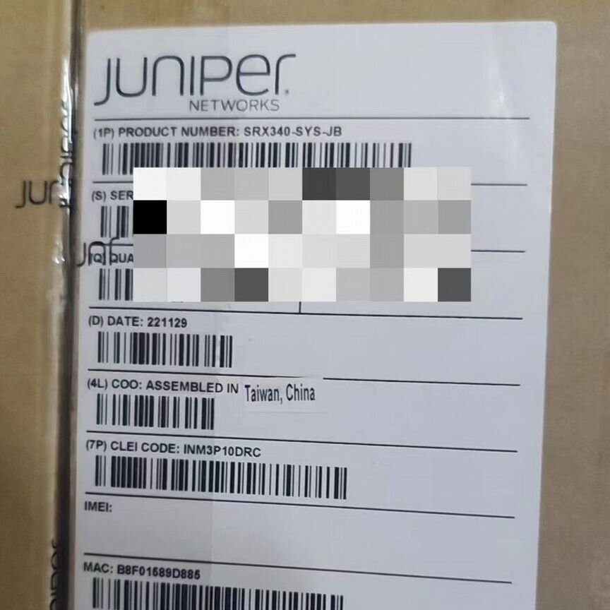 [SRX340-SYS-JB] Межсетвой Экран Juniper Srx340-Sys-Jb