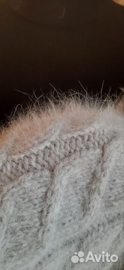 Шапка и бактус из пуха норки