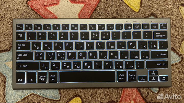 Беспроводная клавиатура и мышь с подсветкой