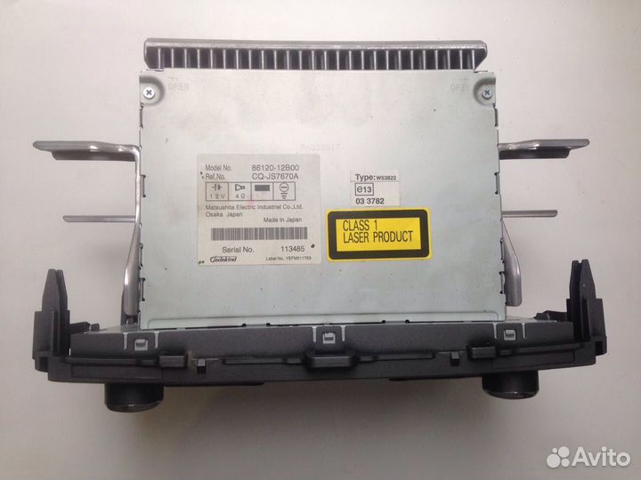 Штатная магнитола на Toyota Corolla 2008г.в