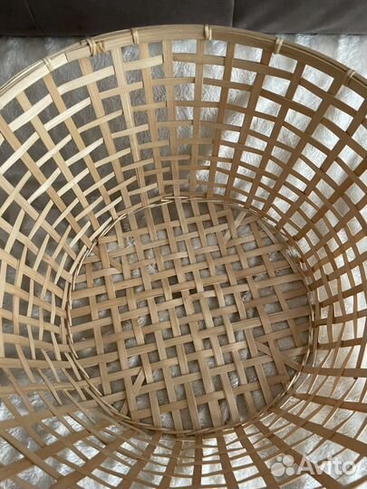 Большая плетеная корзина IKEA gaddis