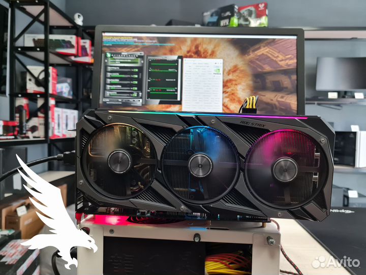 Видеокарта Nvidia RTX 3060 Asus ROG Strix 12GB