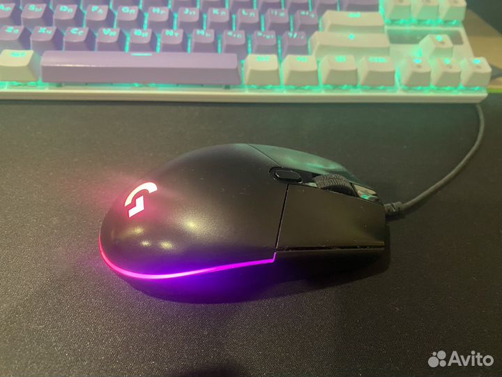 Игровой пк с монитором и клавиатурой