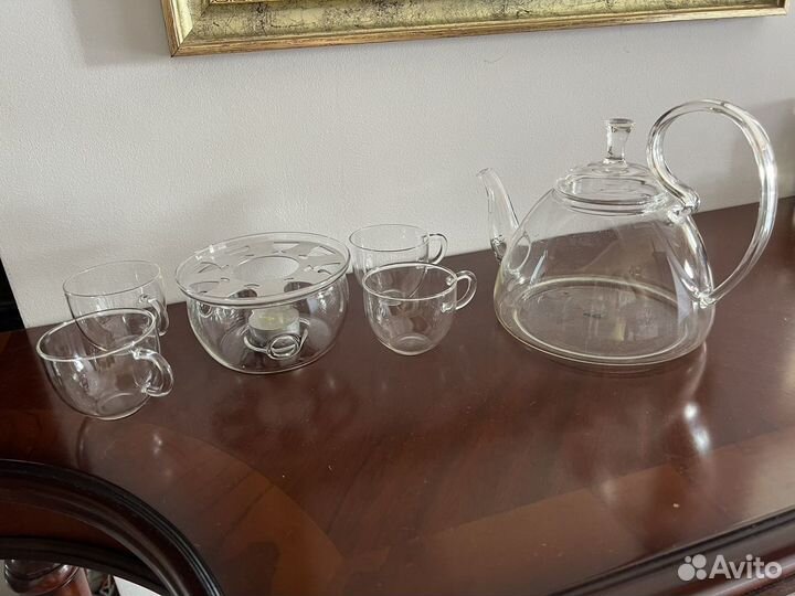 Чайный сервиз из жаропрочного стекла
