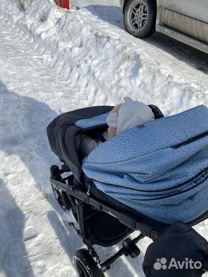 Коляска adamex 3 в 1 бу