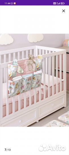 Органайзер на кроватку с карманами подвесной