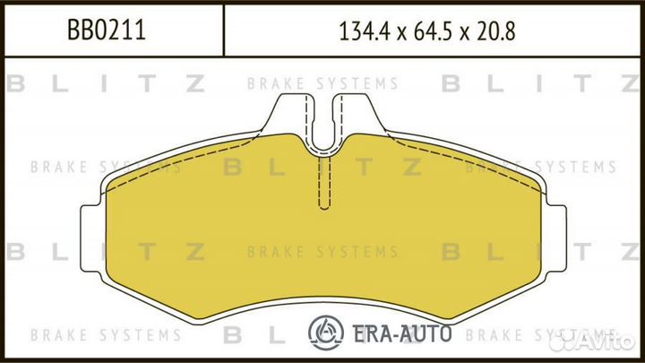 Blitz BB0211 Колодки пер.mercedes vito W638 96