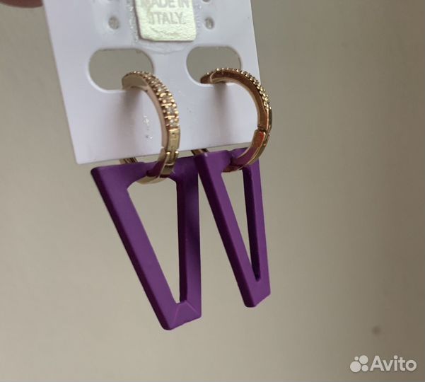 Сережки Swarovski, Silvian Heach,оригиналы