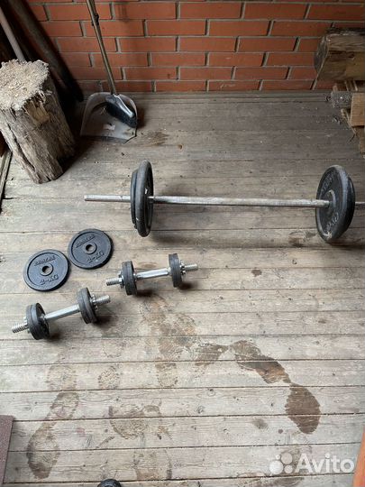 Набор штанга и гантели