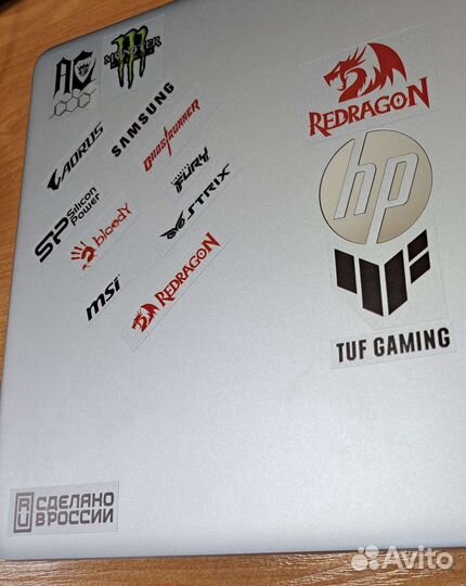 Наклейки прозраные на технику компьютер/ноутбук