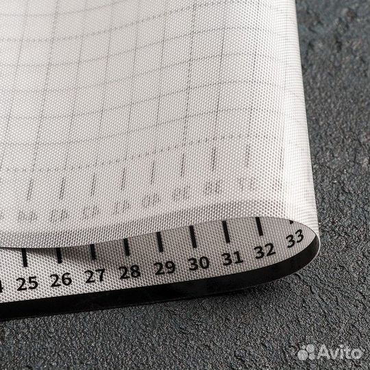 Силиконовый коврик с разлиновкой армированный, 605