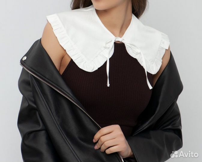 Воротник хлопковый кружевной новый