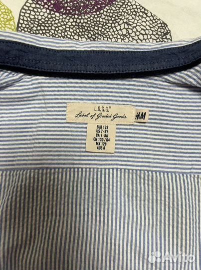 Рубашка для мальчика H&M р.128