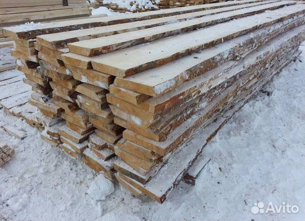 Доска необрезная сосна