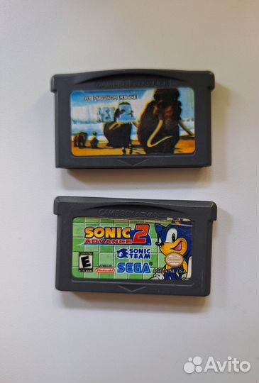 Картриджи sonic advance 2 ice age 2 game boy