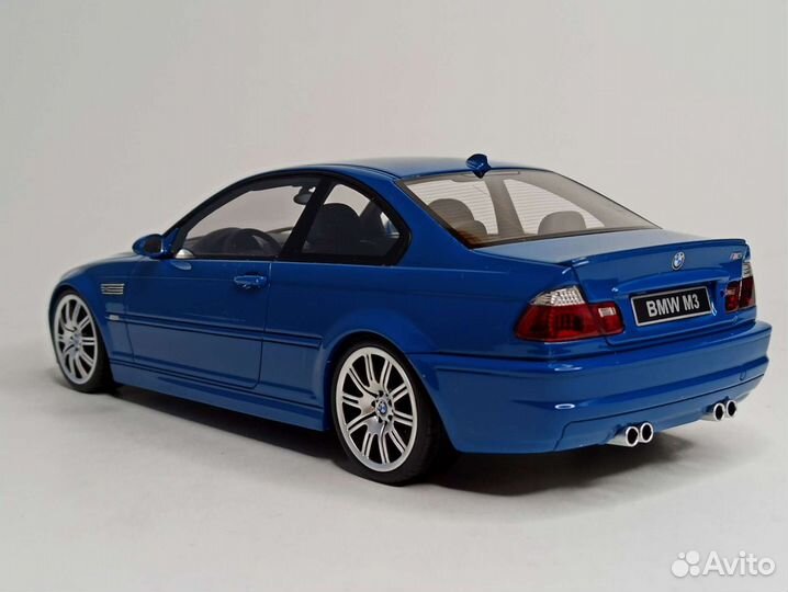 Bmw M3 E46 2000 Синий 1:18 Ottomobile