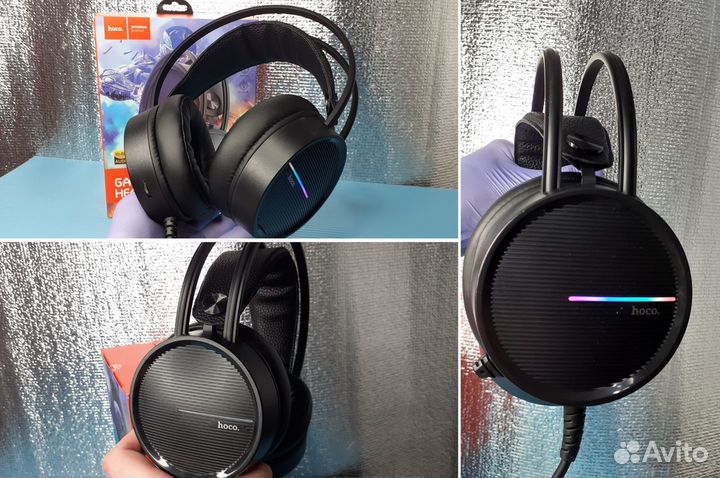 Игровые мониторные наушники Звук 7.1 Hoco W100