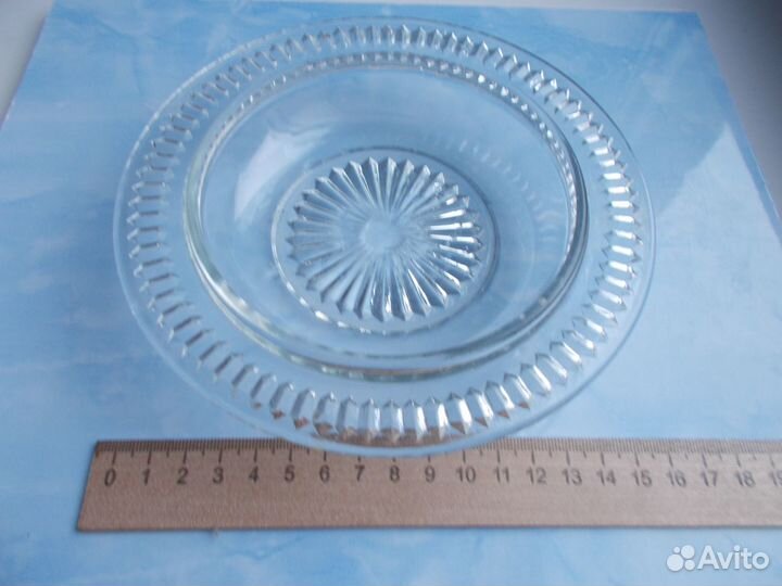 Старинная масленка. Стекло СССР Клеймо суз 60-70гг