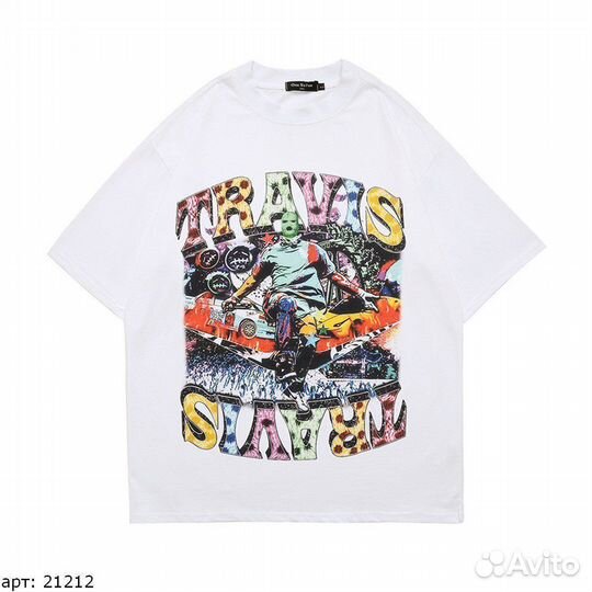 Футболка travis scott белая