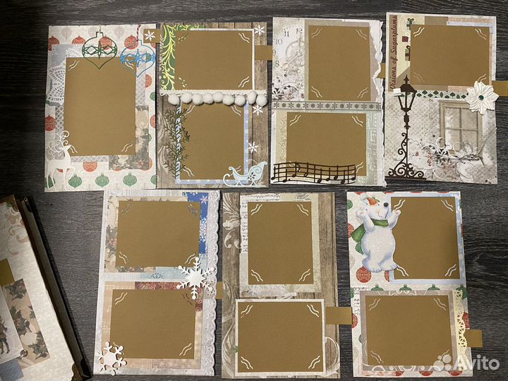 Новогодний альбом скрапбукинг ручной работы