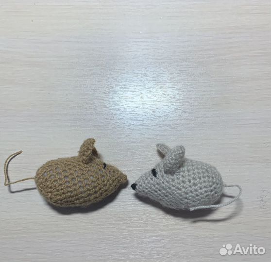 Вязаные игрушки(осьминожки и мышки)