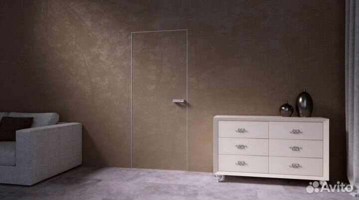 Скрытая дверь под покраску и отделку