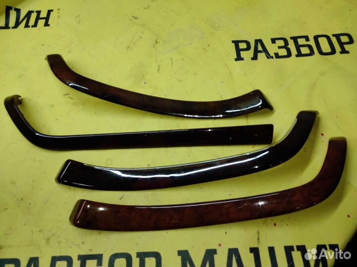 Деревянные вставки в дверную карту Mercedes W211